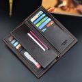 New Men Wallets Long PU Leather Purses Male Bifold Money Bag Large Capacity Purse Slim Card Holders High Quality Portable Wallet.