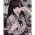 Kawaii Women Shirts Lolita Y2K Cute Japanese Style Jirai Kei Blouse Elegant Long Sleeve Sweet Tops Casual Aesthetic Shirt 2024. 
