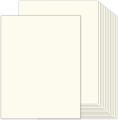 100 Sheets Cream Cardstock 8.5 x 11 Ivory Paper, 120gsm Goefun Off White Card Stock Printer Paper for Cards Making, Office Printing, Certificate.
