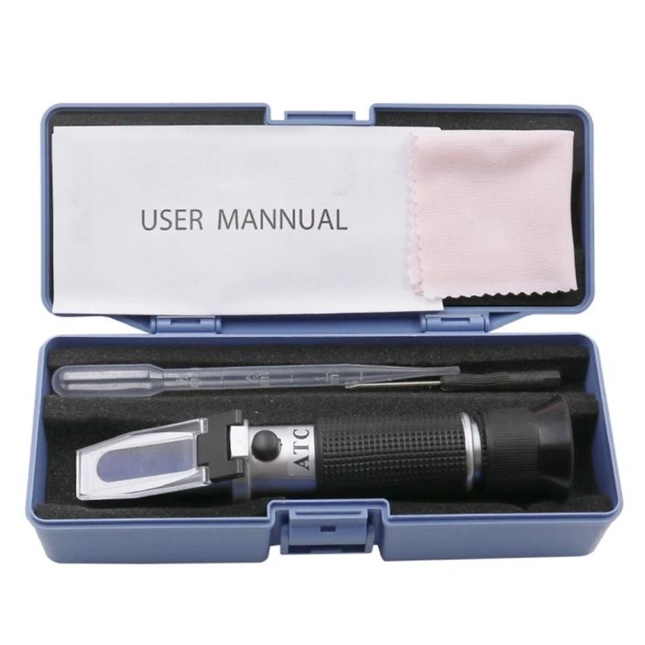 【In-Demand Item】 Portable Sugar Tester 0-32% Refractometer densimeter ...