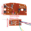 4CH RC Car Remote Control Circuit PCB Transmitter and Receiver Board parts with Antenna Radio System. 