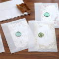 50PCS Blank Envelope Translucent Paper Envelopes Set Wedding Invitation Envelopes for Cards.