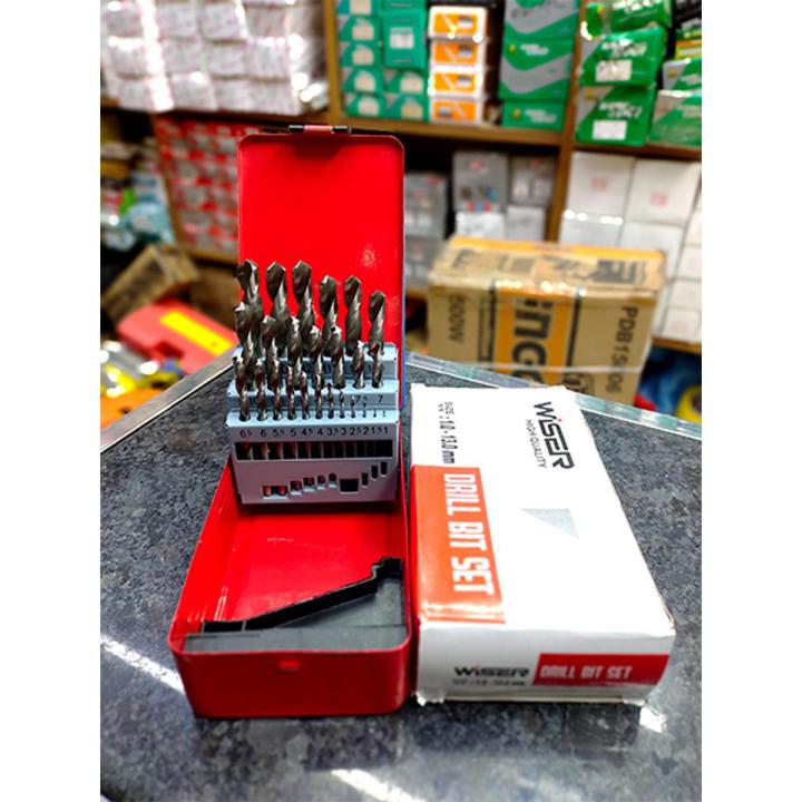 25pcs HSS Twist Drill Bit Set in Metal Cobalt Drill Bit With Red Box 1 ...