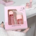2Pcs/Box Lightweight Water Light Lip Oil Night Lip Mask Set Moisturizing Hydration Fade Liplines Lip Care Serum Primer Cosmetics.