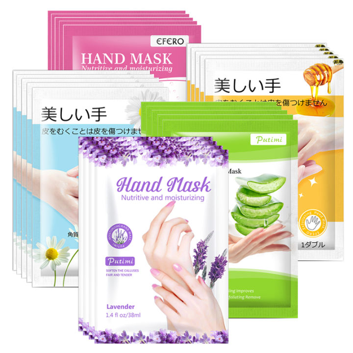 Exfoliating Hand Mask Spa Gloves Nourish Dry Dead Skin Whitening Anti-Aging Moisturizing Hand Film Cream Mask Gloves Skin Care