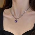 Kpop Vintage Goth  Heart Pendant Choker Clavicle Chain Necklace for Women Girl Punk Grunge Collars Wedding Aesthetic Jewelry. 
