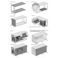 1Pcs TH3P4G3 Docking Station Box for Hunderbolt 3/4 Graphics Card Expansion Dock Box for ATX Power Supply. 