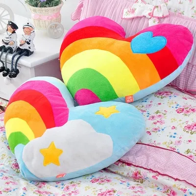 Rainbow%20Loving%20Heart%20Cloud%20Heart-shaped%20Couple%20Fluffy%20Cushion%20Soft%20Plush%20Pillow%20Valentine's%20Day%20Birthday%20Present%20Smooth%20Fabric%20-%20Image%203