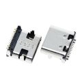 【The road to happiness Store】10pcs/lot Type C 16Pin USB SMT Socket USB 3.1 Type-C Female Placement SMD DIP For design DIY high charging.