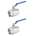 2X Ball Valve Female Thread 2 Inch 304 Stainless Steel Full Port Female Thread Ball Valve 2 Inch DN50 1000 WOG. 