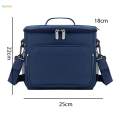 Large Lunch Box Insulated Front Pocket Bag for Office Work Hiking. 
