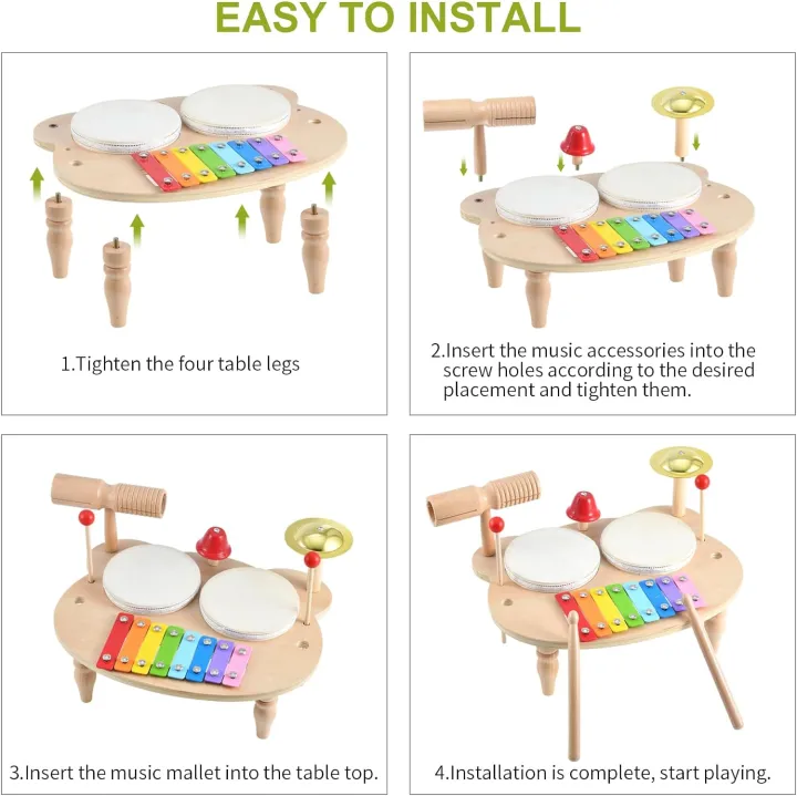 Kids%20Drum%20Set%20Baby%20Musical%20Instruments%20Toys%20Montessori%20Wooden%20Xylophone%20Preschool%20Music%20Kit%20Percussion%20Tambourine%20Toys%20Birthday%20-%20Image%203