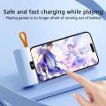 New 50000mAh Mini Power Bank Built in Cable PowerBank Digital display External Battery Portable Charger For iPhone Samsung. 