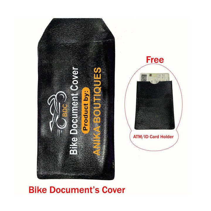 Synthetic Leather and Waterproof Bike Documents Holder for Bikers