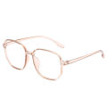 New Internet celebrity polygonal glasses for women, Korean style trendy large frame anti-blue light Xiaohongshu students with prescription myopia glasses. 