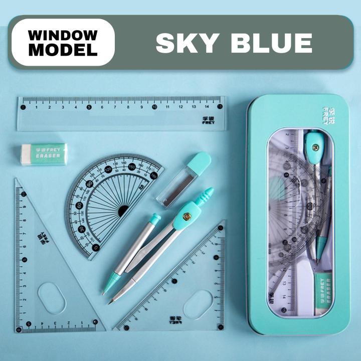 7Pcs/lot%20Ruler%20Set%20Kawaii%20Geometric%20Drawing%20Eraser%20Kit%20Back%20To%20School%20Math%20Compass%20Set%20Office%20School%20Supplies%20-%20Image%202