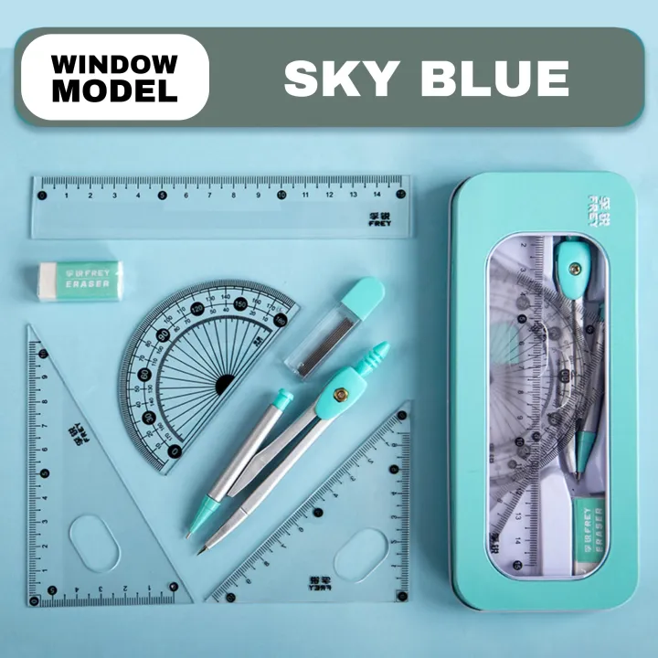 7Pcs/lot%20Ruler%20Set%20Kawaii%20Geometric%20Drawing%20Eraser%20Kit%20Back%20To%20School%20Math%20Compass%20Set%20Office%20School%20Supplies%20-%20Image%202