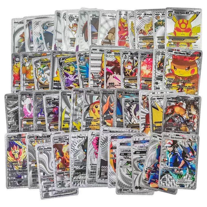 10/25/55%20Pcs%20Pokemon%20Silver%20Cards%20Silver%20Foil%20Set%20English%20Version%20-%20Image%202
