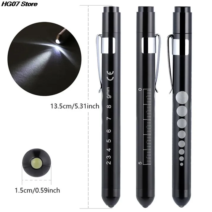 New%201PCS%20Reusable%20LED%20Medical%20Penlight%20Flashlight%20With%20Pupil%20Gauge%20Pocket%20Clip%20Pen%20Light%20Torch%20Lamp%20For%20Nurses%20Doctors%20Reading%20-%20Image%204
