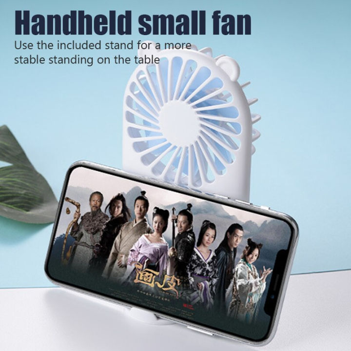 Summer%201Pc%20Cute%20Portable%20Mini%20Fan%20Handheld%20Usb%20Chargeable%20Desktop%20Fans%203%20Mode%20Adjustable%20Summer%20Cooler%20For%20Outdoor%20Travel%20Office%20-%20Charger%20Fan%20-%20Image%205