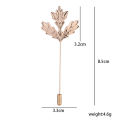 Maple Metal Leaf Lapel Pin Brooch For Men & Women Fashion Accessories.
