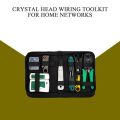 Network Cable Repair Tool Kit Set Rj45 Rj11 Cat6 Cable Tester Test Crimper Crimping Maintenance Stripper Tool Kit.
