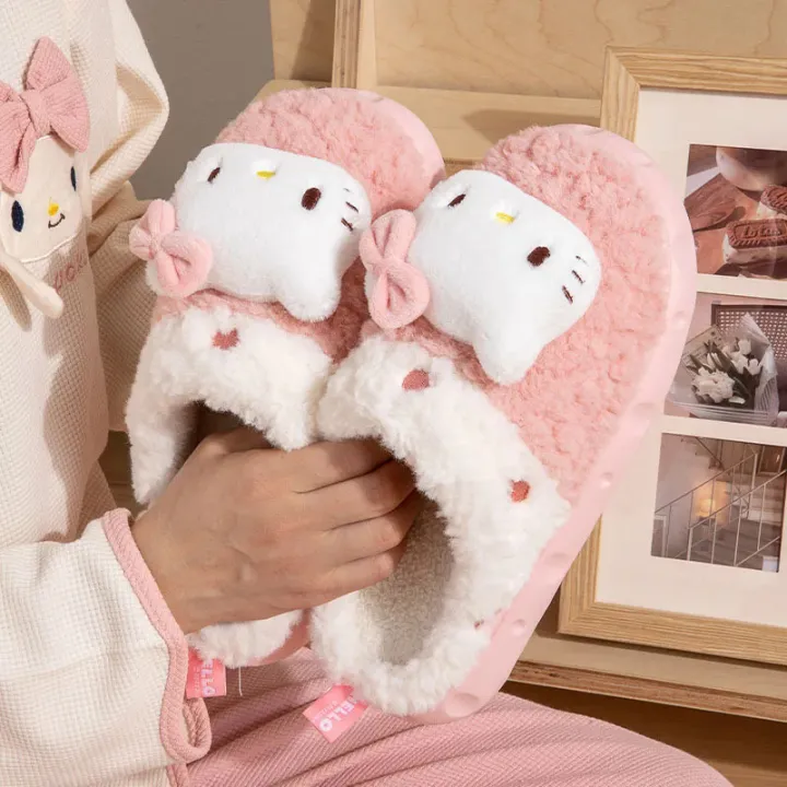 Sanrios%20My%20Melody%20Cinnamoroll%20Kuromi%20Anime%20Cartoon%20Cute%20Winter%20Warm%20Plush%20Cotton%20Slippers%20Girl%20Non%20Slip%20Thick%20Sole%20Home%20Shoes%20-%20Image%203