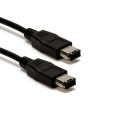 Black IEEE 1394 Firewire 400 to Firewire 400 Cable,6 Pin Male - 10 FT. 