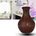 【Daily Necessities For Anyone Store】LED Wood Grain Air Humidifier Vase Shape Intelligent Induction Aroma Essential Oil Diffuser for Home. 