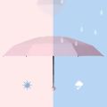 Ultra-light And Compact Portable Capsule Umbrella UV Protective Umbrella Mini Six Bone Umbrella. 