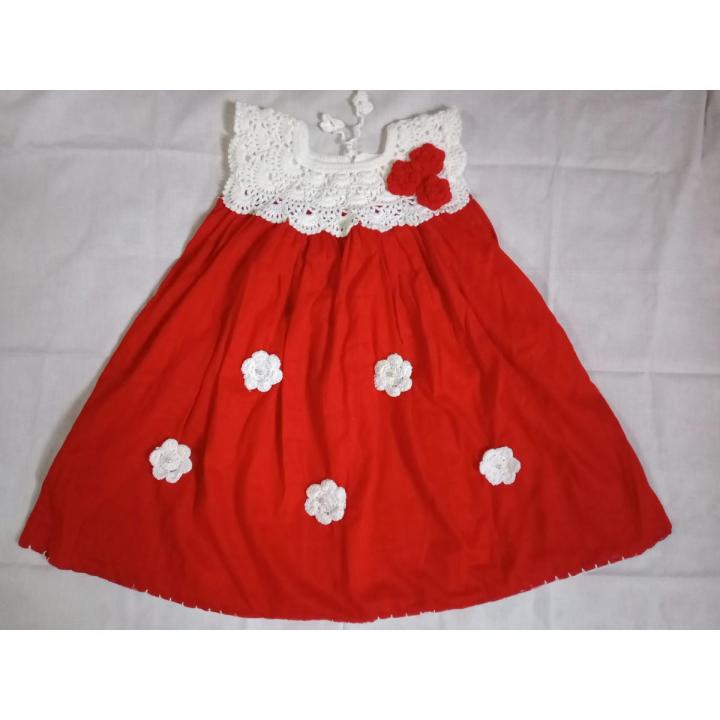 Baby girls fashionable beautiful Kushi kata frock for 6 Months to 6 years