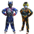 Optimus Prime RhubarbiBee Muscle Costume Children's HalloweencosplayTransformersMask Deformation.