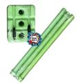 Plastic Cricket Stumps - 1 Set - Green.