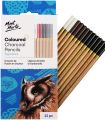 Mont Marte Coloured Charcoal Pencils – 4 Pcs Set. 
