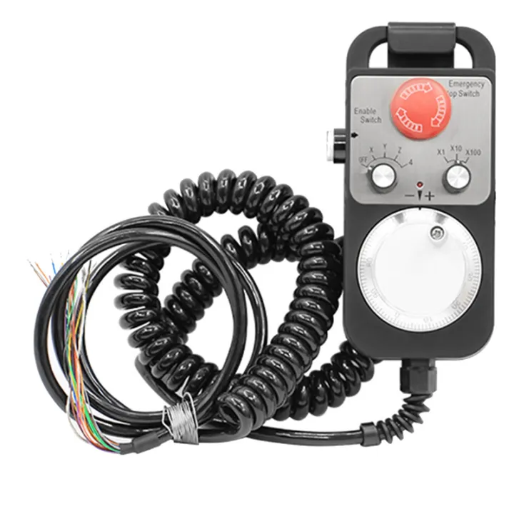 HandWheel 4 Axis Type Universal CNC MPG Pendant Hand Wheel 100 Pulse 5V & Emergency Stop CNC Router HandWheel