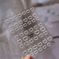 Cute White Halo Dyeing Cat Face Nail Stickers Cartoon Cat Nail Stickers DIY Nail Art Design Decoration Stickers Accessories.