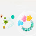 1 Pcs Lovely Silicone Necklace Teethers With Rattle Teethers Toys Teething Baby Care Safe Acessorios Baby Teether. 