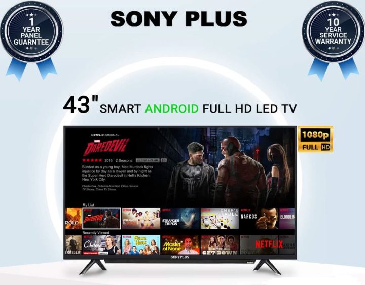 SONY%20PLUS%2043%20android%20version%2011%20Ram%202GB/16GB%20SMART%20HD%20TV%20with%20Free%20Delivery%20-%20Image%204