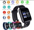 D116 PLUS Smart Bracelet Heart Rate Blood Pressure Monitor Wristbands Outdoor Sports Fitness Band Waterproof Smart Watch. 