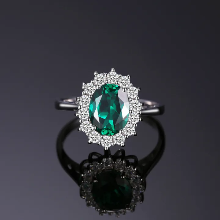 925%20Sterling%20Silver%20Red%20Ruby%20Light%20Emerald%20Princess%20Na%20Artificial%20Green%20Jewelry%20Palace%20Diana%20Ring%20Engagement%20Ring%20Women's%20Ringcosplay%20-%20Image%202