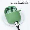 Wireless Earphones Pure Color Silicone Anti-fall Protective Case For JBL TUNE 220TWS. 