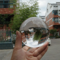 C2 Clear Lens Globe Crystal Glass Ball Stand 60mm 70mm 80mm Lensball for Sphere Photography Decoration Home Decorative Balls SnowWhite.