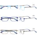 Women Classic Rectangular Glass Frames Men Square Eyeglass Frame Business Acetate Blue Optical Prescription Eyeglasses Frame. 