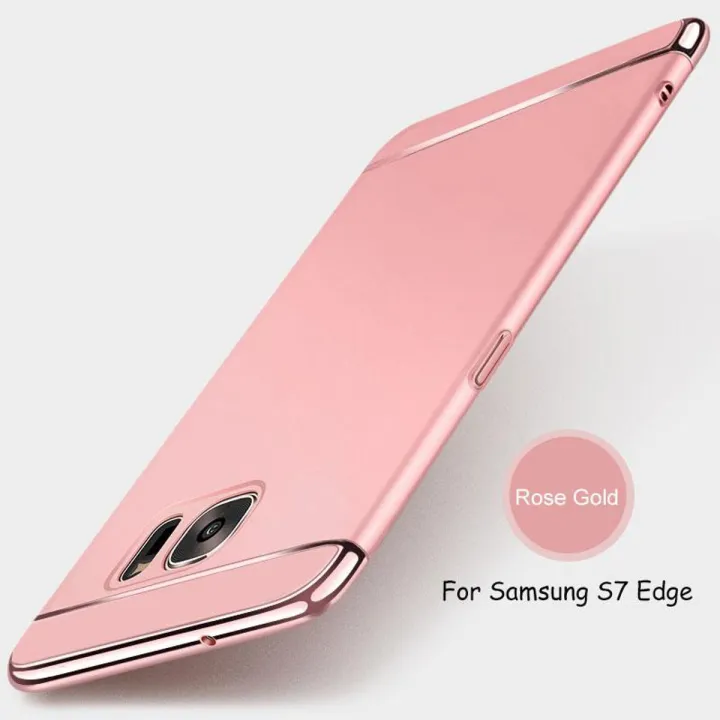 For Samsung Galaxy S7 Edge Case Luxury 3 In 1 Case Ultra Slim Hard Cover Phone Casing