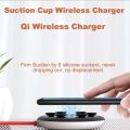 Wired wireless charging circular base suction cup suitable for iPhone 12 magnetic wireless charging base charger.