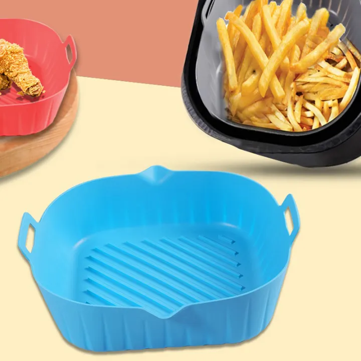 YKS%201PCS%20Air%20Fryer%20Silicone%20Pot%20Air%20Fryer%20Basket%20Liner%20Non-Stick%20Oven%20Baking%20Tray%20-%20Image%204