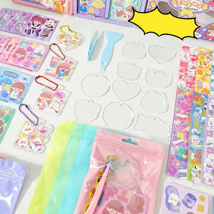 1Set%20Creative%20Goo%20Card%20Sticker%20Set%20DIY%20Keychain%20Lovely%20Cartoon%20Handmade%20Tweezers%20Shovel%20Scrapbook%20Tools%20Kawaii%20Stationery%20Supply%20-%20Image%204