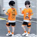 Boys Clothing Sets Summer Casual Sports Suit T-shirt + Pants Boys Clothes 2pcs Children Clothing Suit Kids Tracksuit Outfit Teen 2 4 6 8 9 10 Year. 