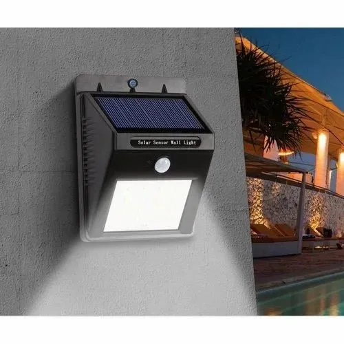 Solar Power 30 LED PIR Motion Sensor Wall Light Waterproof Outdoor Path ...