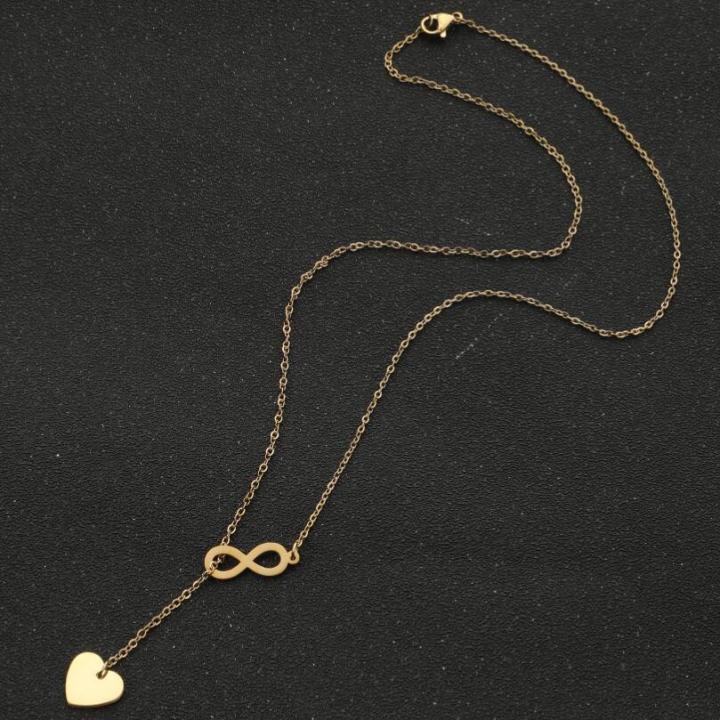 Dainty%20Non%20Tarnish%20Silver%2018K%20Gold%20Plated%20Stainless%20Steel%20Women%20Charm%20Infinity%20Heart%20Pendant%20Necklace%20Jewelry%20-%20Image%207